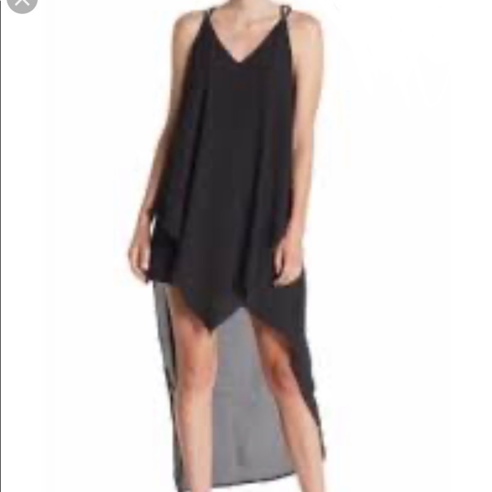 High Low Maxi Dress Black
